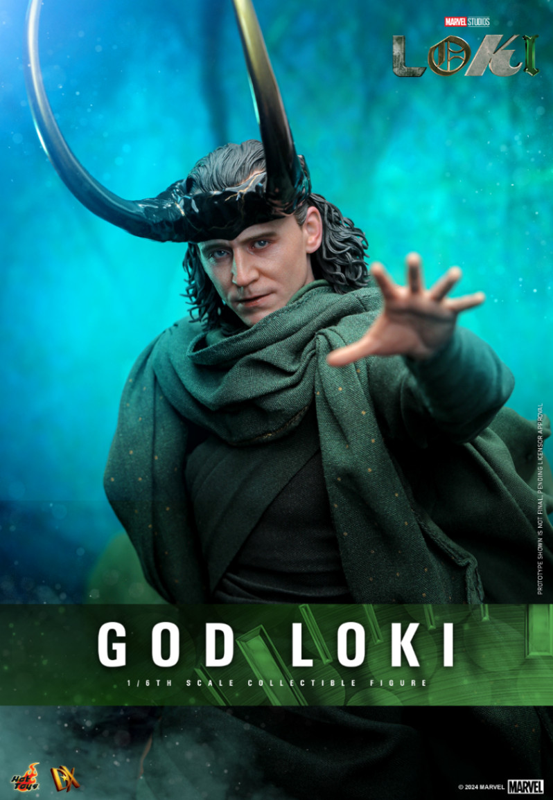 MARVEL STUDIOS LOKI PROTOTYDE SHOWN S NOT ANALI GOD LOKI 1/6 TH SC ALE COLLECTIBLE FIGURE 02024 MARVEL MARVEL