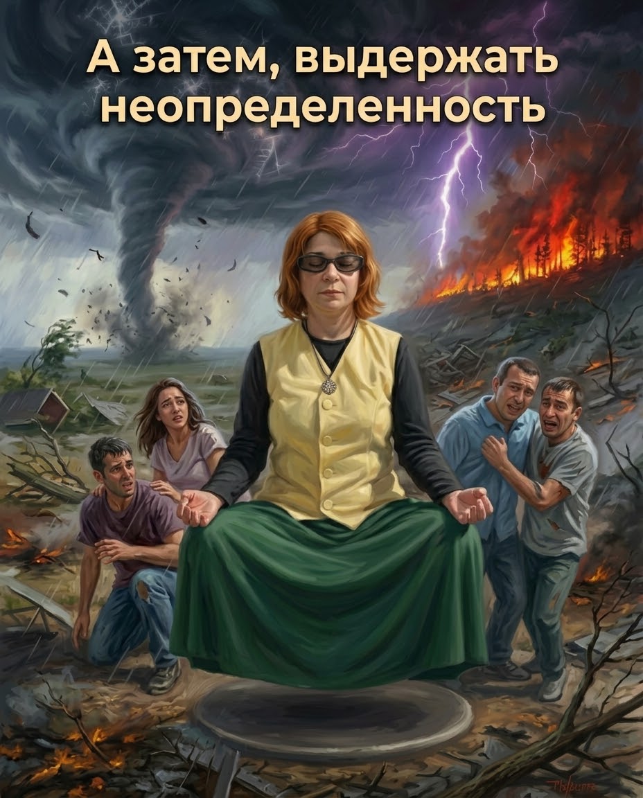 А затем, выдержать неопределенность