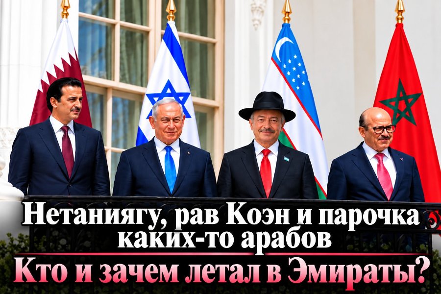 Нетаниягу, рав Коэн и парочка каких-то арабов Кто и зачем летал в Эмираты?