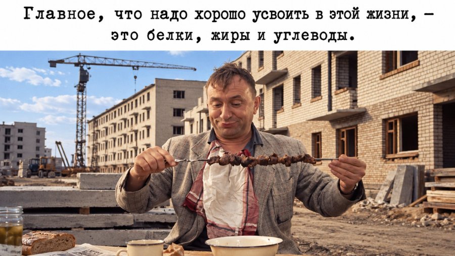 главное, что надо хоропо усвоить в этой жизни, - это белки, жиры и углеводы.