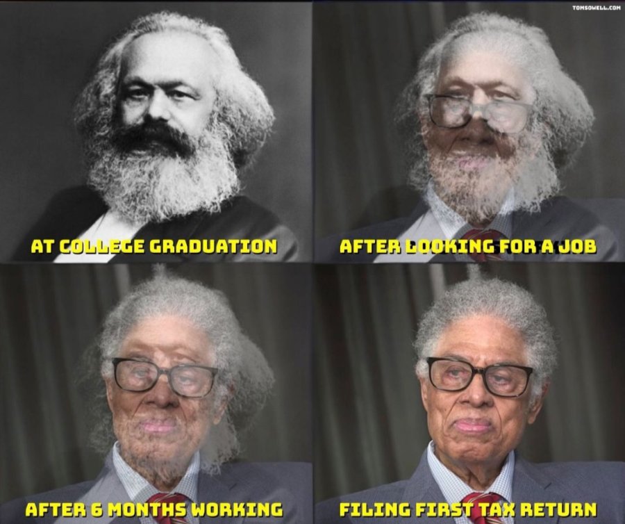 AT COLLEGE GRADUATION AFTER 6 MONTHS WORKING TOMSOWELL.COM AFTER LOOKING FOR A JOB FILING FIRST TAX RETURN