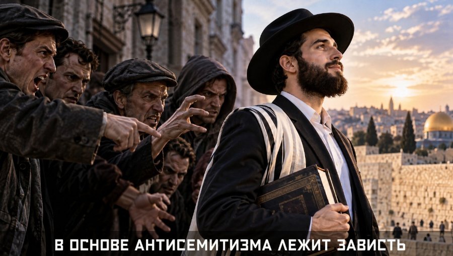 В OCHOBE АНТИСЕМИТИЗМА ЛЕЖИТ ЗАВИСТЬ
