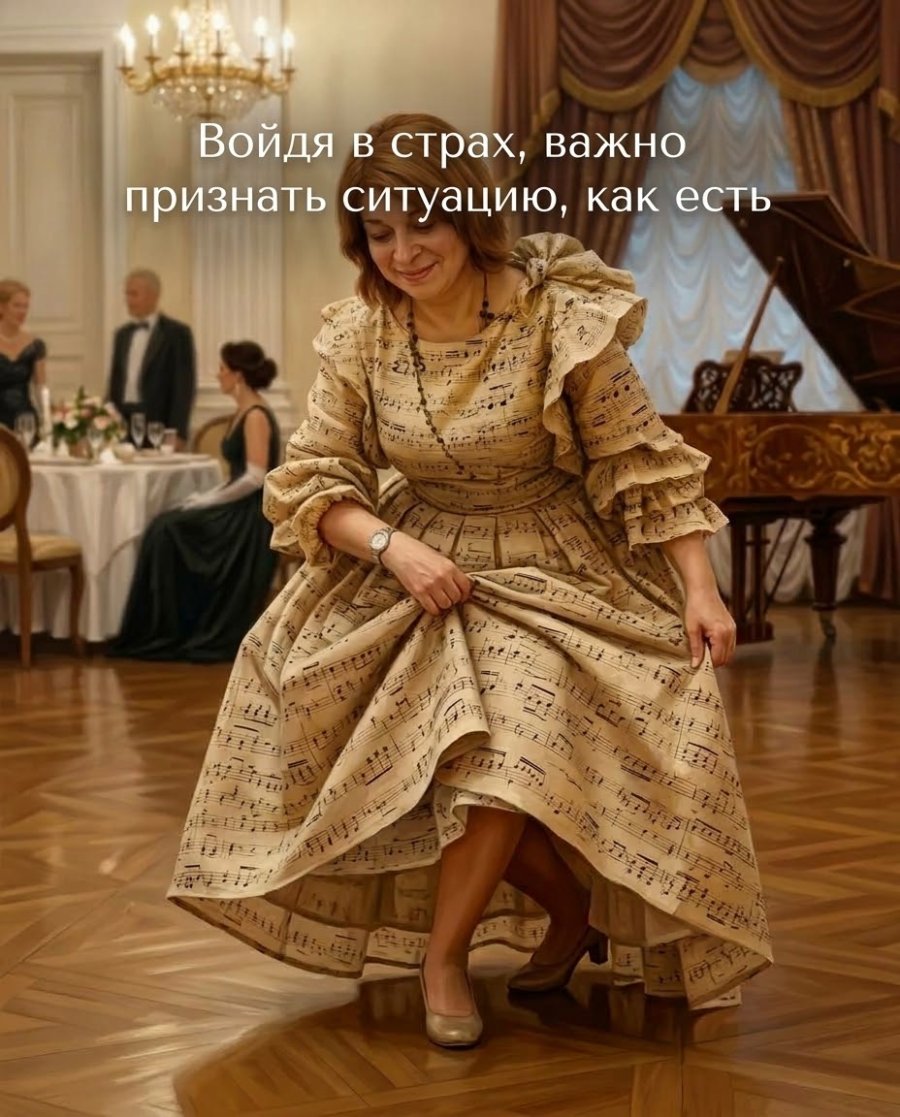 Войдя в страх, важно признать ситуацию, как есть