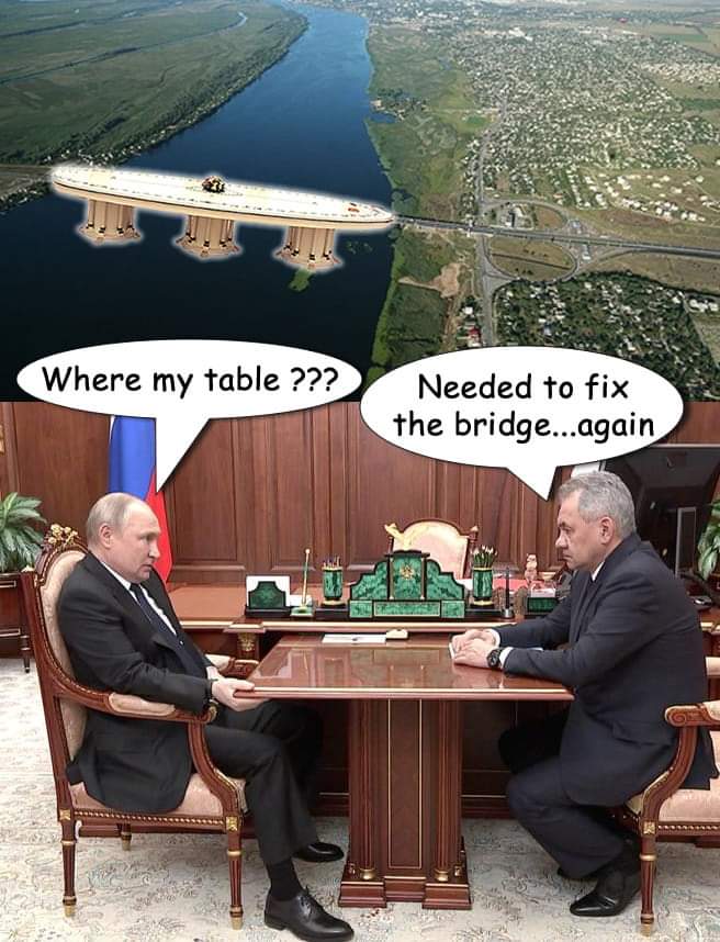 Where my table ??? Needed to fix the bridge...again
