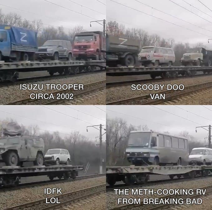 Z 1 = ISUZU TROOPER CIRCA 2002 SCOOBY DOO VAN IDFK LOL THE METH-COOKING RV FROM BREAKING BAD