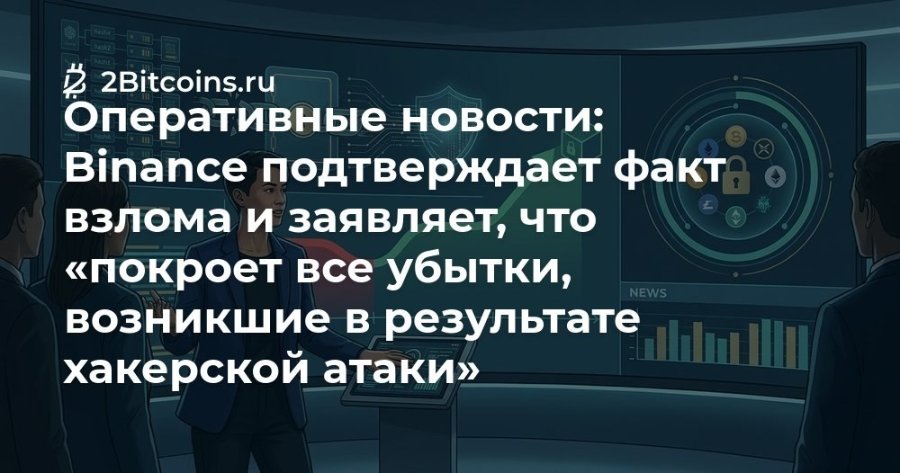 2 2Bitcoins.ru Оперативные новости: Binance подтверждает факт взлома и заявляет, что «покроет все убытки, NEWS возникшие в результате хакерской атаки»