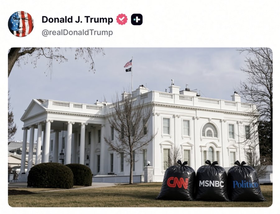 Donald J. Trump @realDonaldTrump 9900 MSNBC Politico