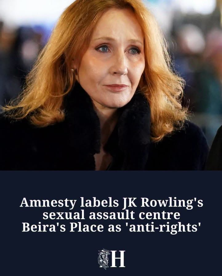 Amnesty labels JK Rowling's sexual assault centre Beira's Place as 'anti-rights' H