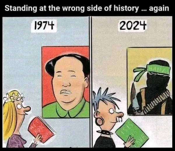 Standing at the wrong side of history ... again 1974 2024