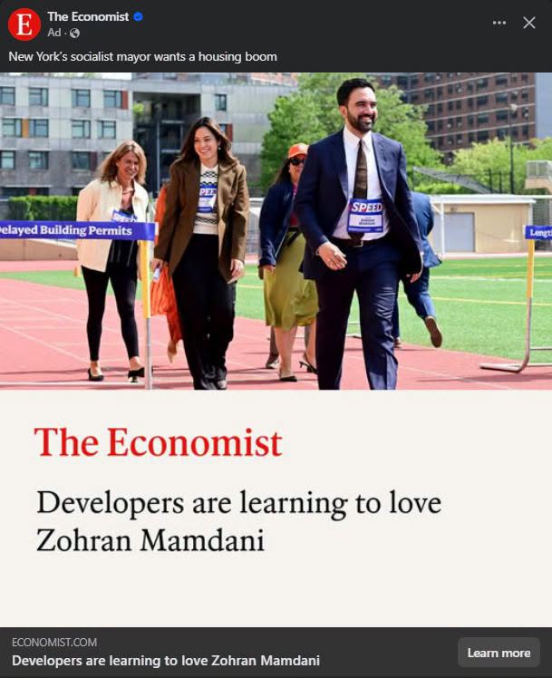 E The Economist C New York's socialist mayor wants a housing boom SPEEI clayed Building Permits The Economist Developers are learning to love Zohran Mamdani ECONOMIST.COM Developers are learning to love Zohran Mamdani Leam more
