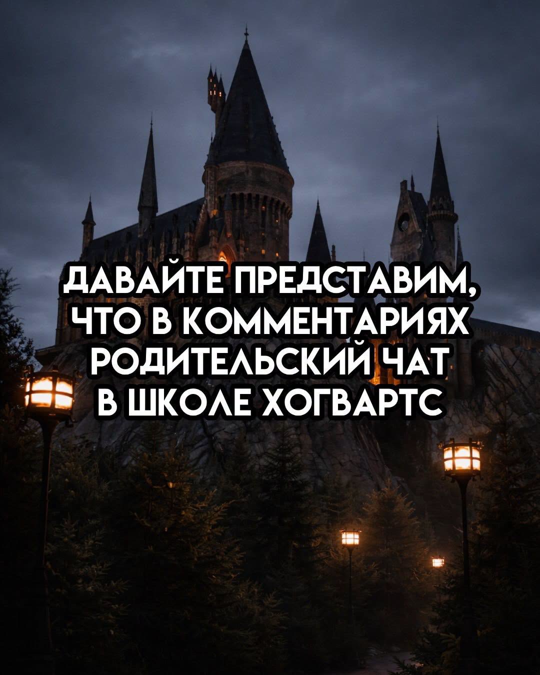 ДАВАЙТЕ ПРЕДСТАВИМ, ЧТО В КОММЕНТАРИЯХ РОДИТЕЛЬСКИИ ЧАТ В ШКОЛЕ ХОГВАРТС