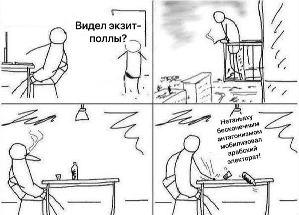 Видел экзит- поллы? Нетаньяху бесконечным антагонизмом мобилизовал арабский электорат!