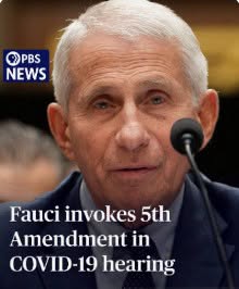 ©PBS NEWS Fauci invokes 5th Amendment in COVID-19 hearing