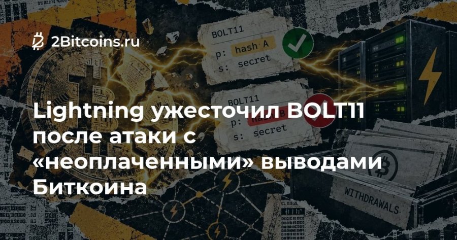 * 2Bitcoins.ru BOLT11 p: hash A secret Lightning ужесточил BOLTI1 после атаки с secret «неоплаченными» выводами" Биткоина EL 00LA WITHDRAWALS